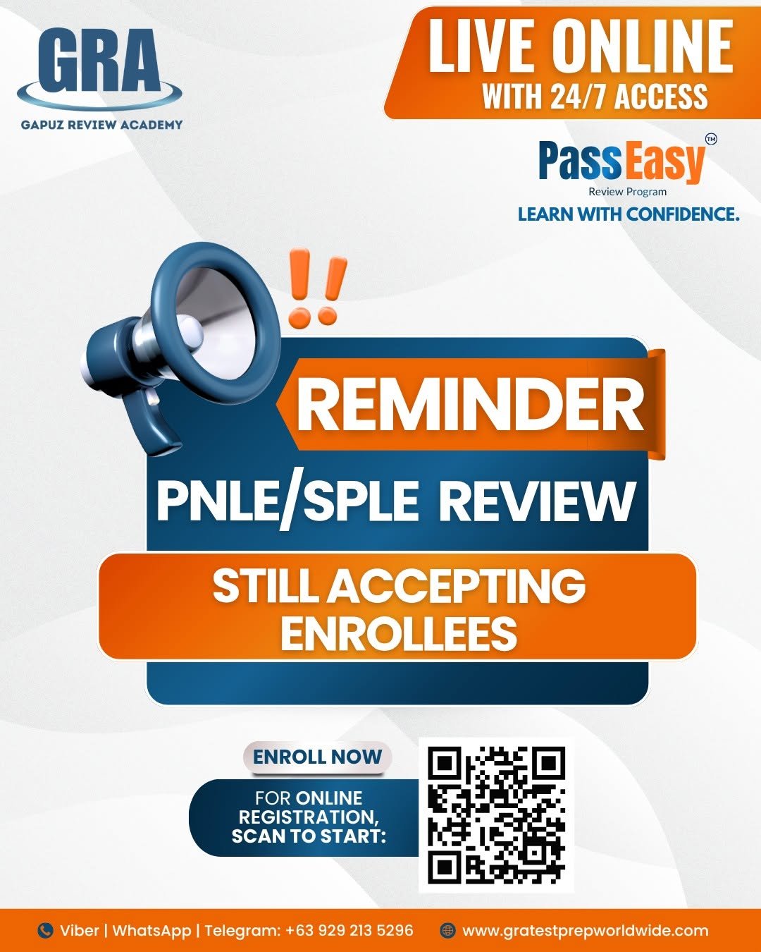 PNLE upcoming schedules